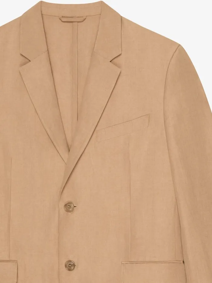 Men Coats and Jackets Givenchy Jacket In Linen Tan