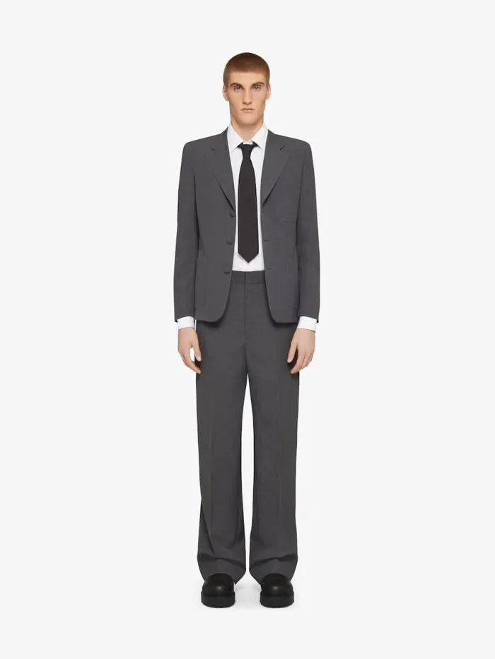 Men Coats and Jackets Givenchy Jacket In Wool Medium Grey