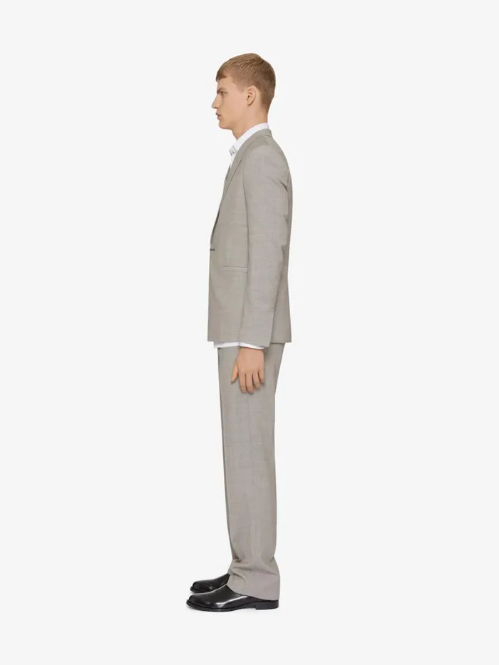 Men Coats and Jackets Givenchy Slim Fit Jacket In Wool Greybeige
