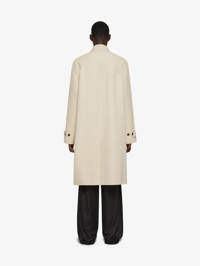 Men Coats and Jackets Givenchy Trenchcoat In Cotton Canvas Light Beige