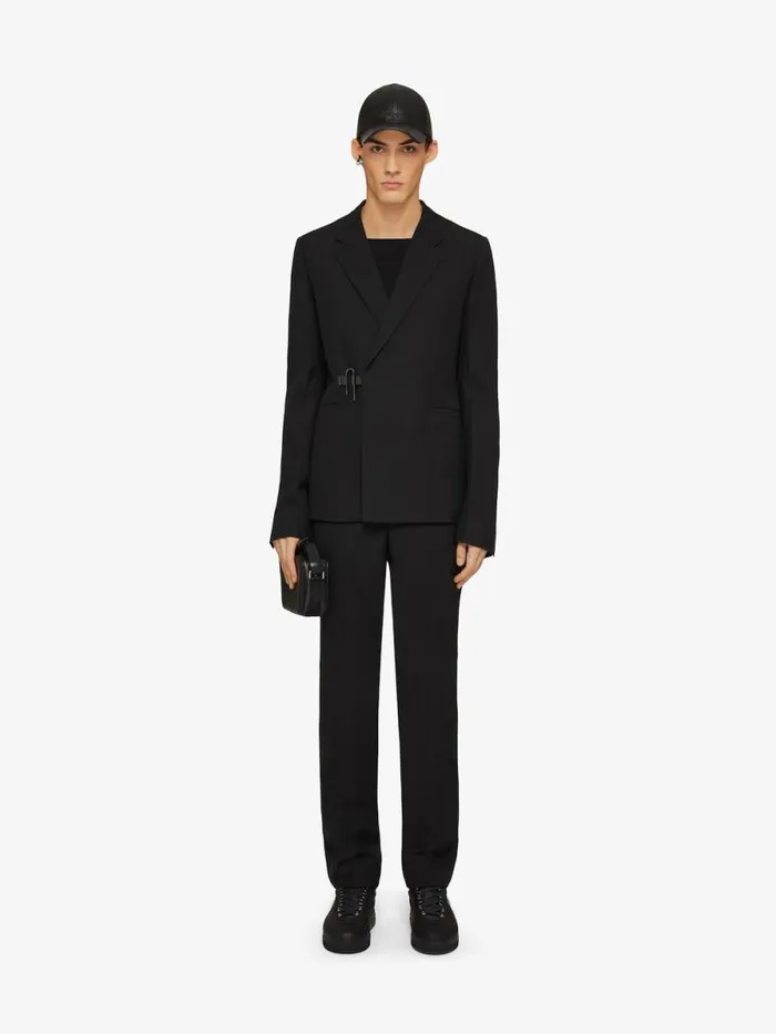 Men Coats and Jackets Givenchy ULock Slim Fit Jacket In Wool Black