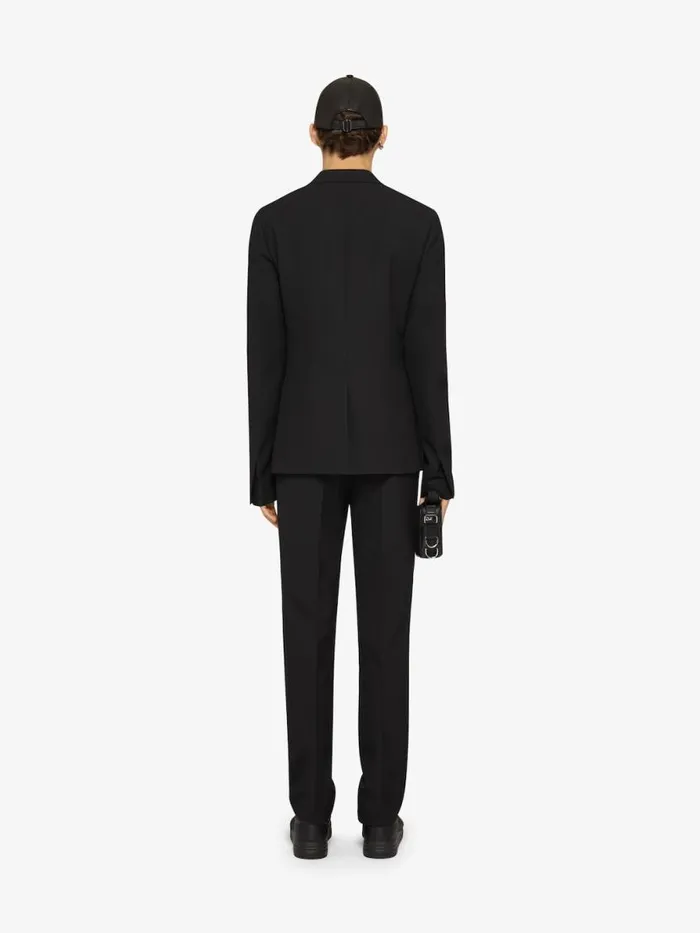 Men Coats and Jackets Givenchy ULock Slim Fit Jacket In Wool Black
