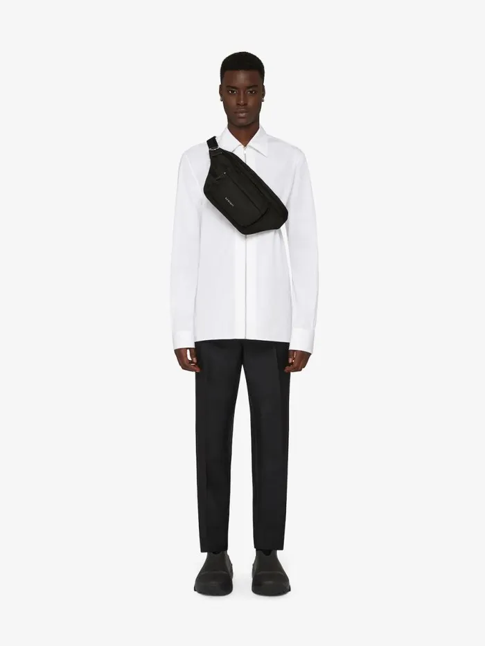 Men Crossbody Bags Givenchy Essential U Bumbag In Nylon Black