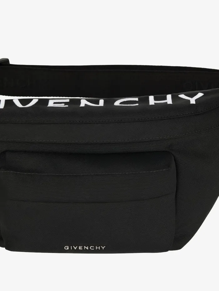 Men Crossbody Bags Givenchy Essential U Bumbag In Nylon Black