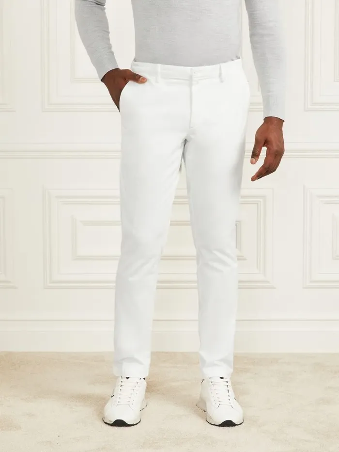 Men Eco Hugh Easy Chino Pant Spirit White Pants and Shorts GUESS