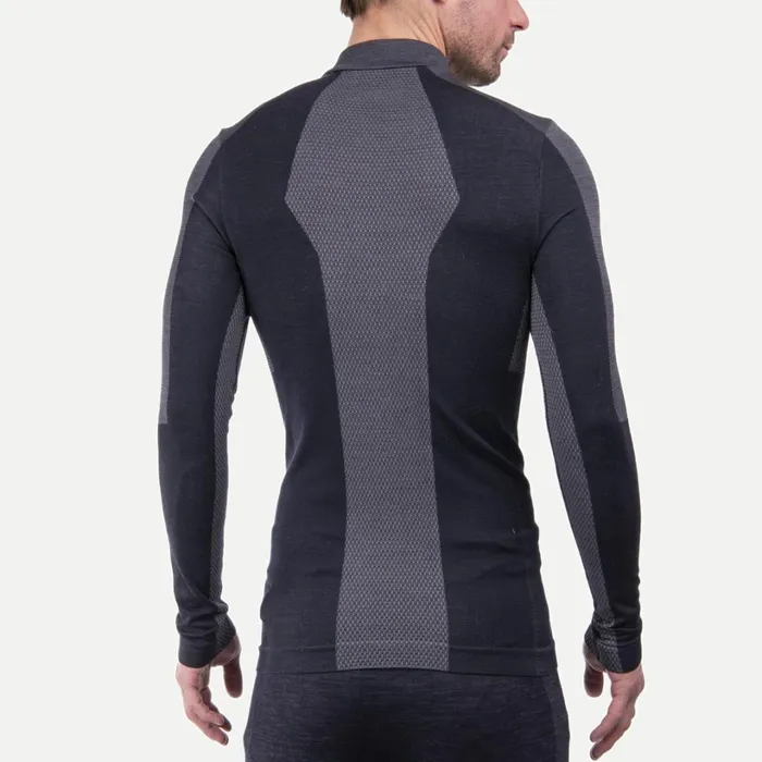 Men Freelite Baselayer LS Deep Spacesteel Grey KJUS Base Layers
