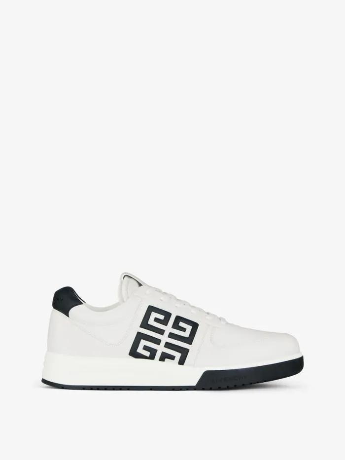 Men G4 Givenchy G4 Sneakers In Leather Blackwhite