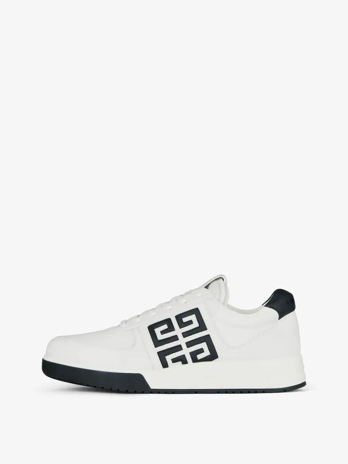 Men G4 Givenchy G4 Sneakers In Leather Blackwhite