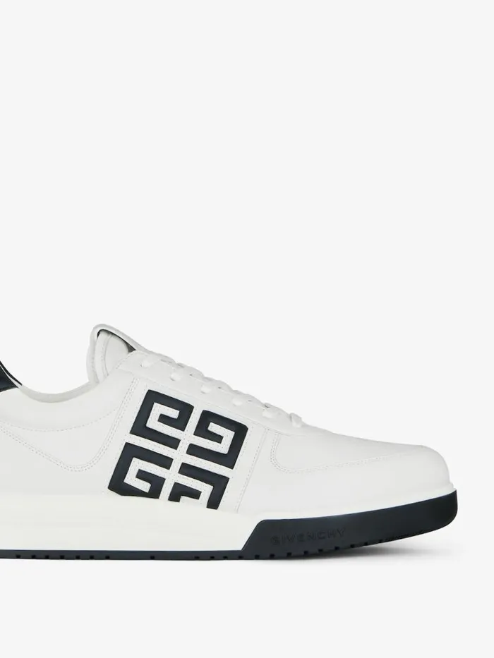 Men G4 Givenchy G4 Sneakers In Leather Blackwhite