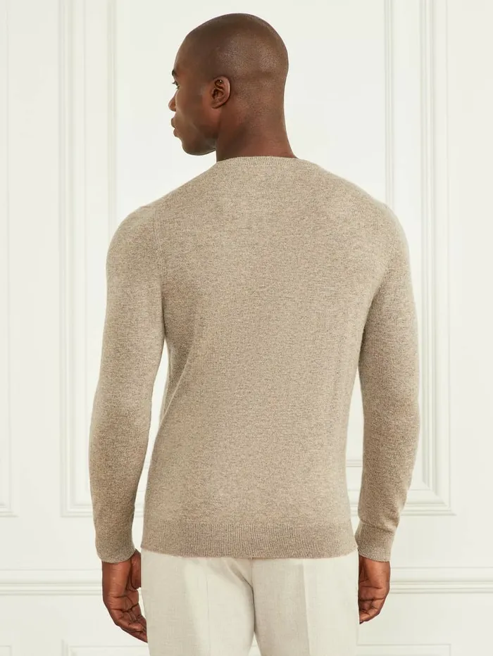 Men GUESS CashmereBlend Crewneck Sweater Earthenware Heather Hoodies and Sweaters Men GUESS CashmereBlend Crewneck Sweater Earthenware Heather Hoodies and Sweaters
