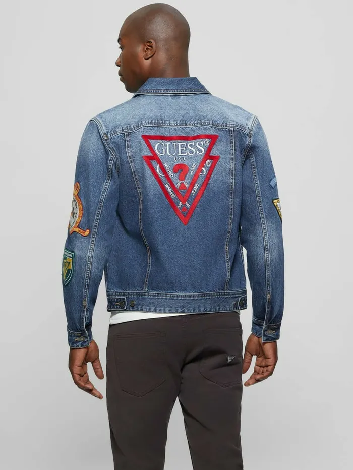 Men GUESS Dean Signature Denim Jacket Clubhouse Jeans and Denim Men GUESS Dean Signature Denim Jacket Clubhouse Jeans and Denim