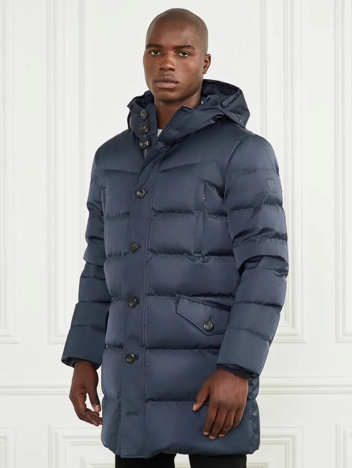 Men GUESS Long Twill Hooded Jacket Bleu lgant Jackets and Coats Men GUESS Long Twill Hooded Jacket Bleu lgant Jackets and Coats