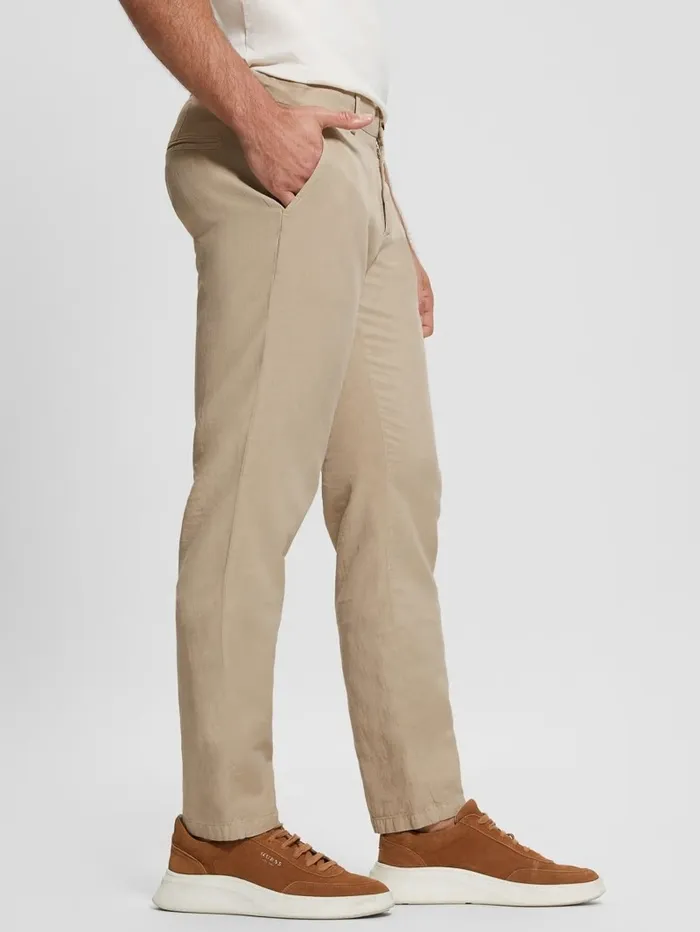 Men GUESS Myron Dress Pants Pasadena Stone Pants and Shorts Men GUESS Myron Dress Pants Pasadena Stone Pants and Shorts