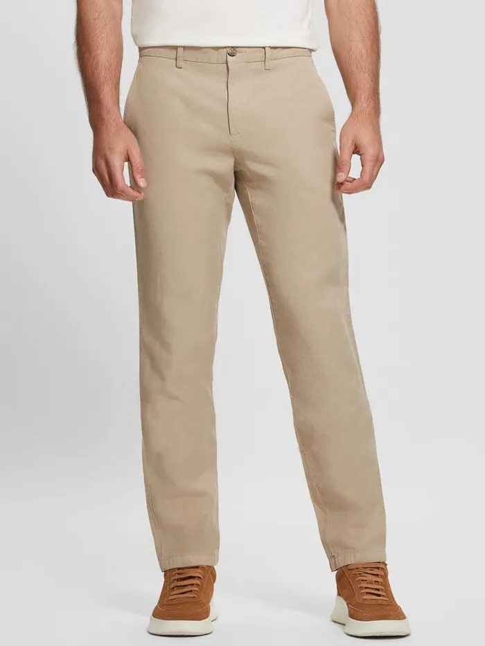 Men GUESS Myron Dress Pants Pasadena Stone Pants and Shorts Men GUESS Myron Dress Pants Pasadena Stone Pants and Shorts