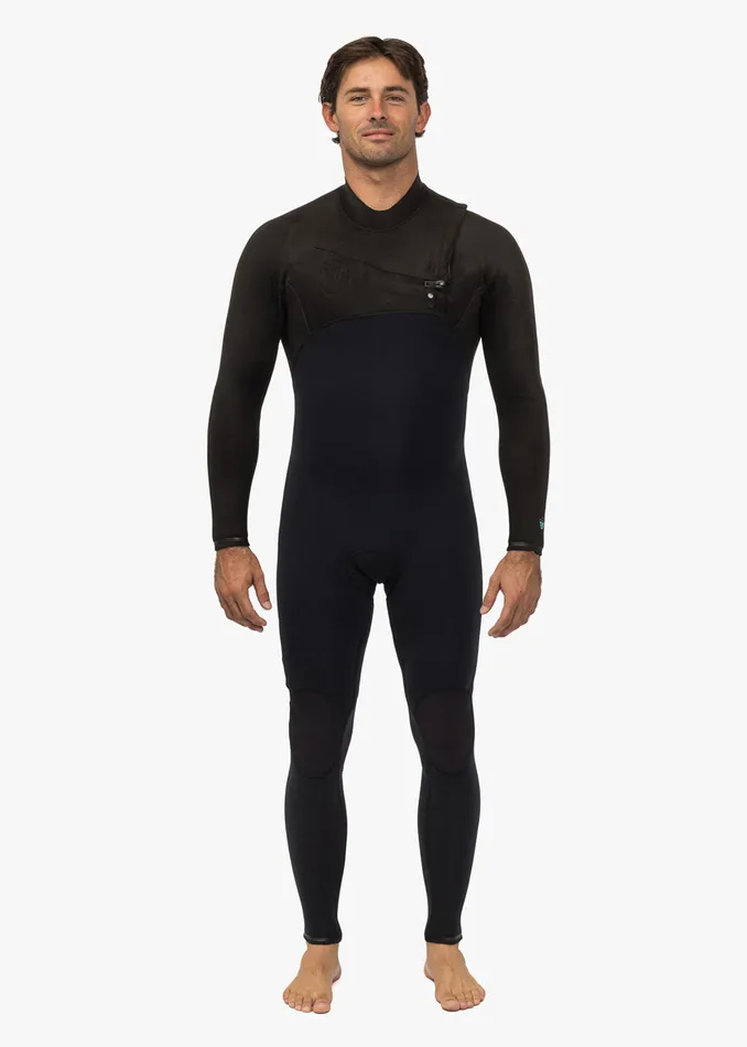 Men High Seas II 43 Full No Zip Wetsuit Stealth High Seas Wetsuits Vissla