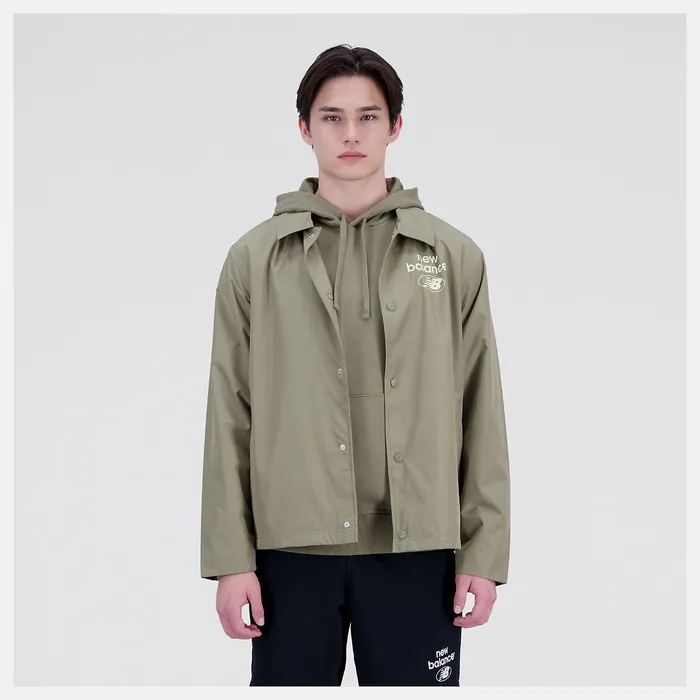 Men Jackets and Vests New Balance Essentials Reimagined Woven Jacket COVERT GREEN Men Jackets and Vests New Balance Essentials Reimagined Woven Jacket COVERT GREEN