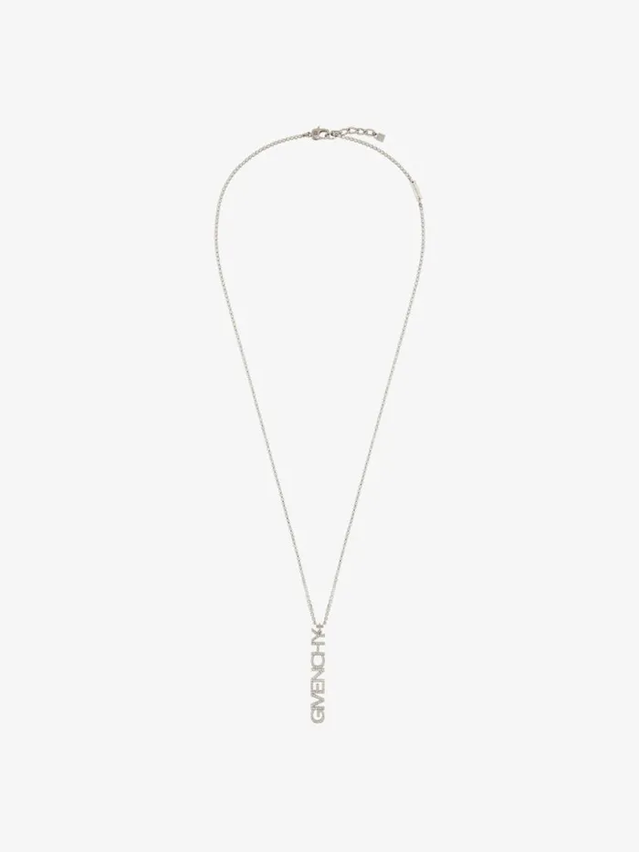 Men Jewelry Givenchy GIVENCHY Necklace In Metal With Crystals Silvery