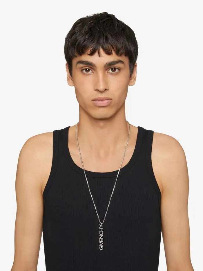 Men Jewelry Givenchy GIVENCHY Necklace In Metal With Crystals Silvery Men Jewelry Givenchy GIVENCHY Necklace In Metal With Crystals Silvery
