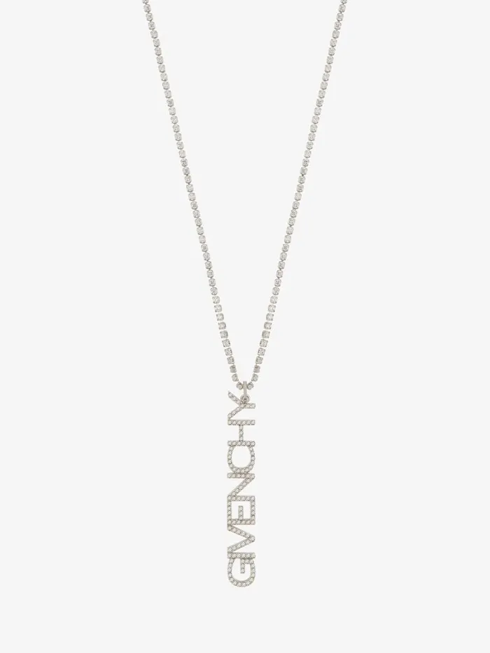 Men Jewelry Givenchy GIVENCHY Necklace In Metal With Crystals Silvery Men Jewelry Givenchy GIVENCHY Necklace In Metal With Crystals Silvery
