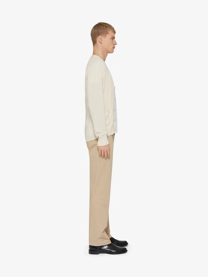 Men Knitwear Givenchy 4G Cableknit Cardigan Ivory