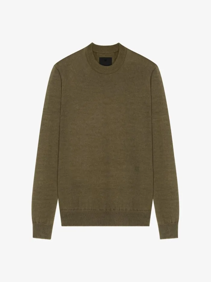Men Knitwear Givenchy Sweater In Wool And Cashmere Khaki
