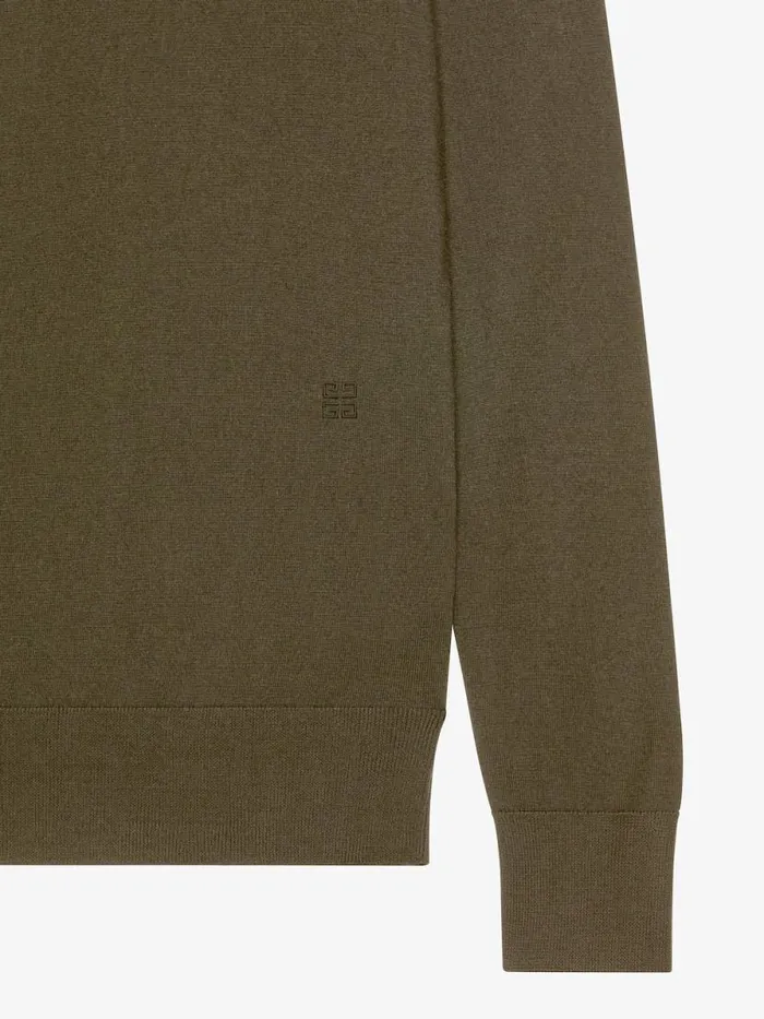 Men Knitwear Givenchy Sweater In Wool And Cashmere Khaki Men Knitwear Givenchy Sweater In Wool And Cashmere Khaki