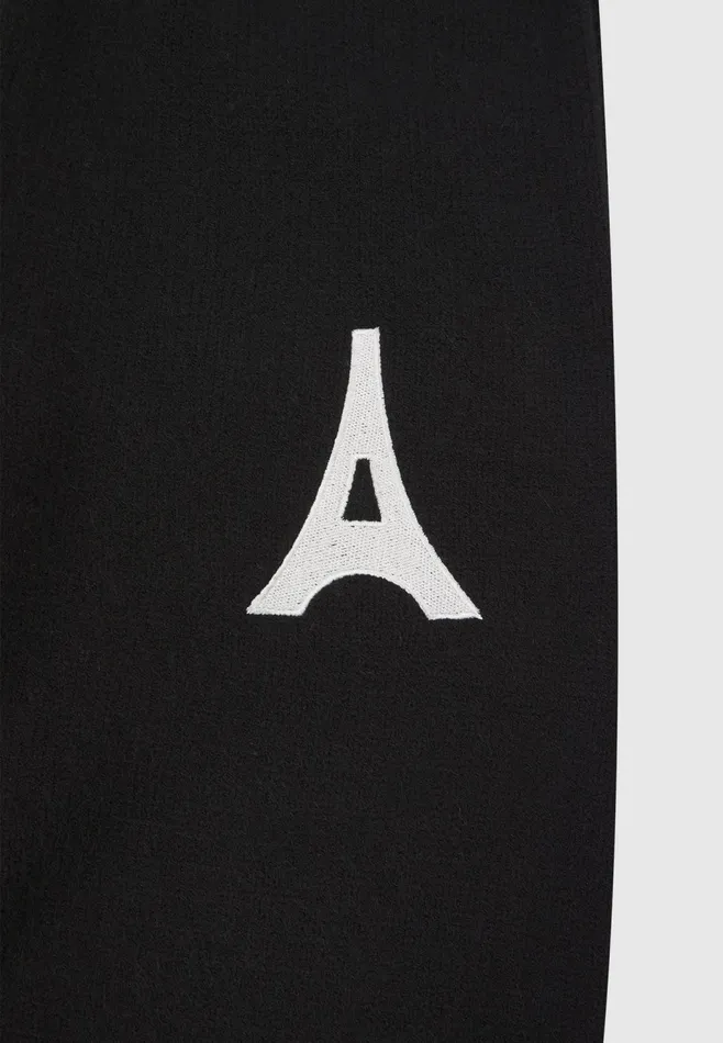 Men Manire De Voir Knitted Relaxed Fit Eiffel Joggers Black