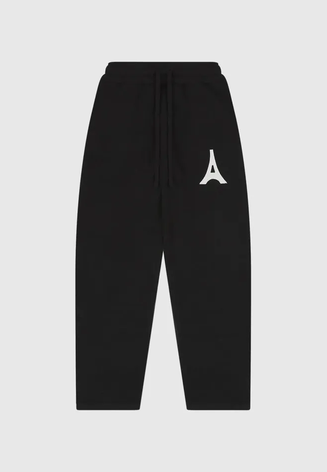 Men Manire De Voir Knitted Relaxed Fit Eiffel Joggers Black