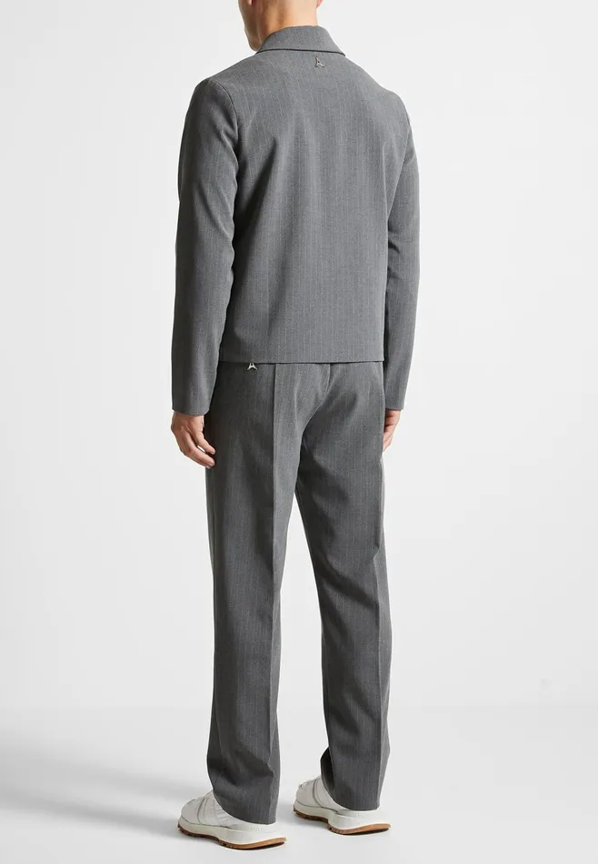 Men Manire De Voir Pinstripe Tailored Jacket Grey