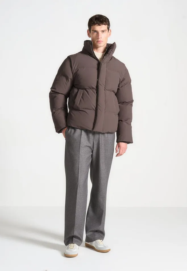 Men Manire De Voir Puffer Jacket With Removable Sleeves Mauve