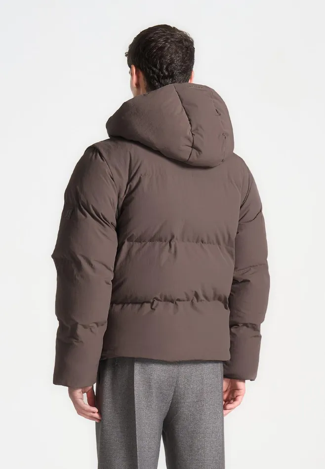 Men Manire De Voir Puffer Jacket With Removable Sleeves Mauve