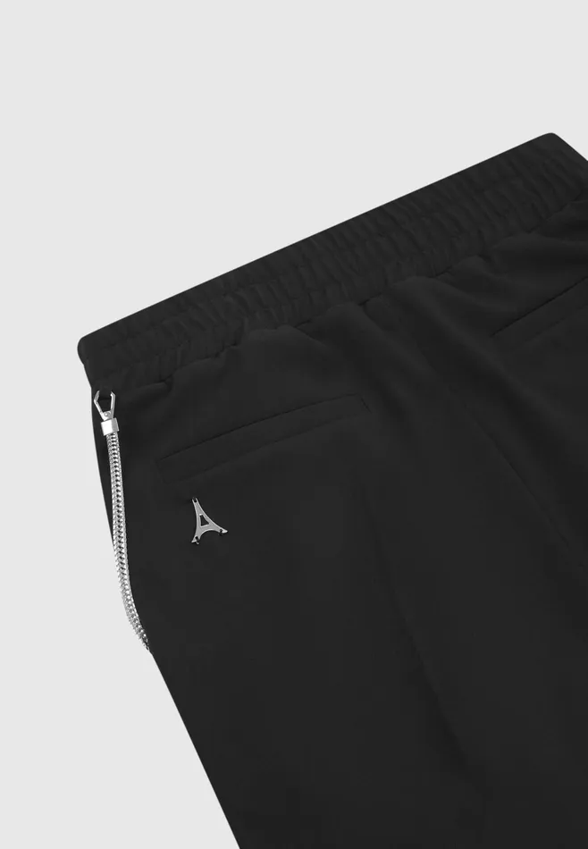 Men Manire De Voir Tailored Trousers With Chain Detail Black