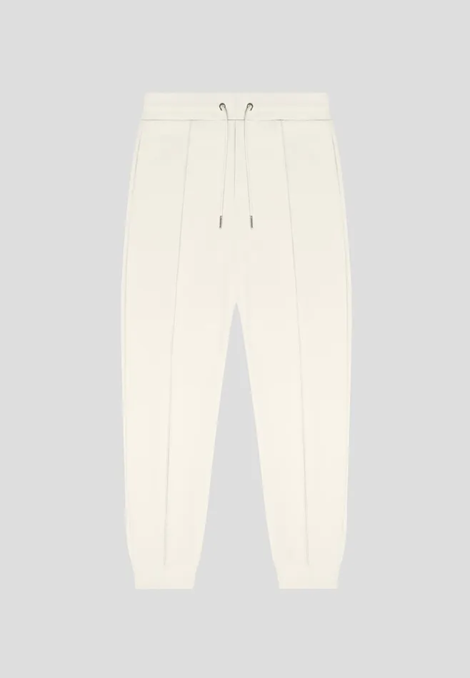 Men Manire De Voir ternel Neoprene Tapered Fit Pintuck Joggers Stone