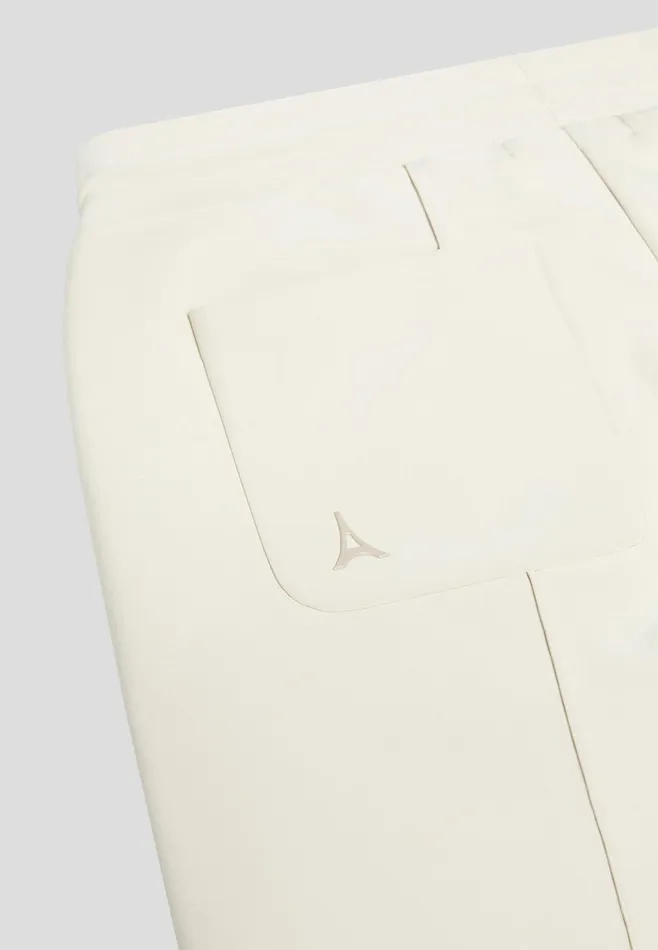 Men Manire De Voir ternel Neoprene Tapered Fit Pintuck Joggers Stone