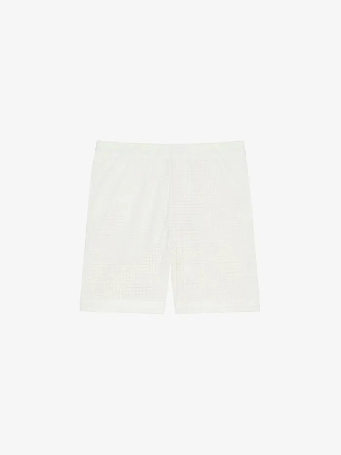 Men Pants and Shorts Givenchy Bermuda Shorts In 4G Lace Natural