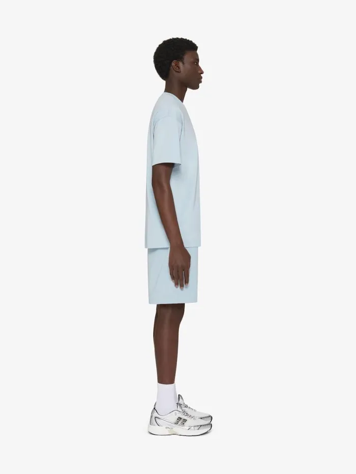 Men Pants and Shorts Givenchy Bermuda Shorts In Fleece Sky Blue