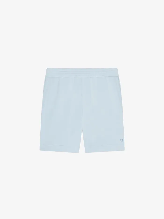 Men Pants and Shorts Givenchy Bermuda Shorts In Fleece Sky Blue