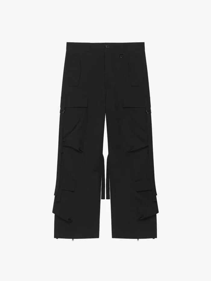 Men Pants and Shorts Givenchy Cargo Pants In Wool Black