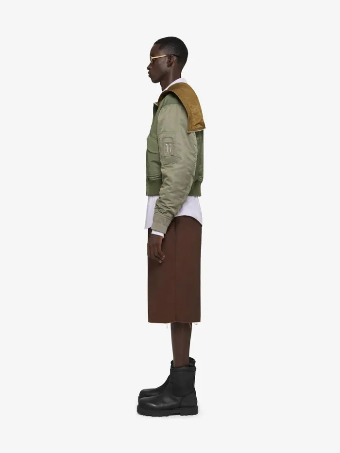 Men Pants and Shorts Givenchy Extra Wide Chino Bermuda Shorts In Canvas Brown
