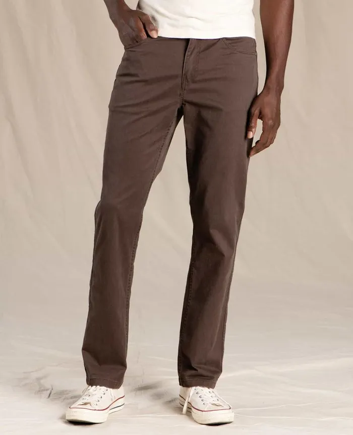 Men Pants Toad and Co Mission Ridge 5 Pocket Lean Pant Barnwood Vintage Wash