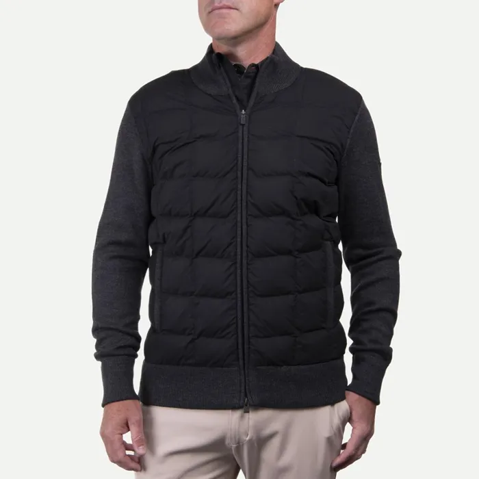 Men Rhys Insulation Jacket Blacksteel Grey Melange KJUS Jackets and Vests