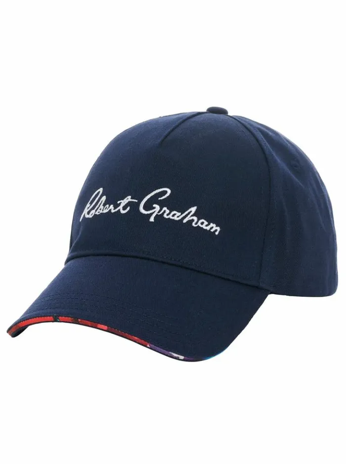 Men Robert Graham Accessories Splash Baseball Hat White