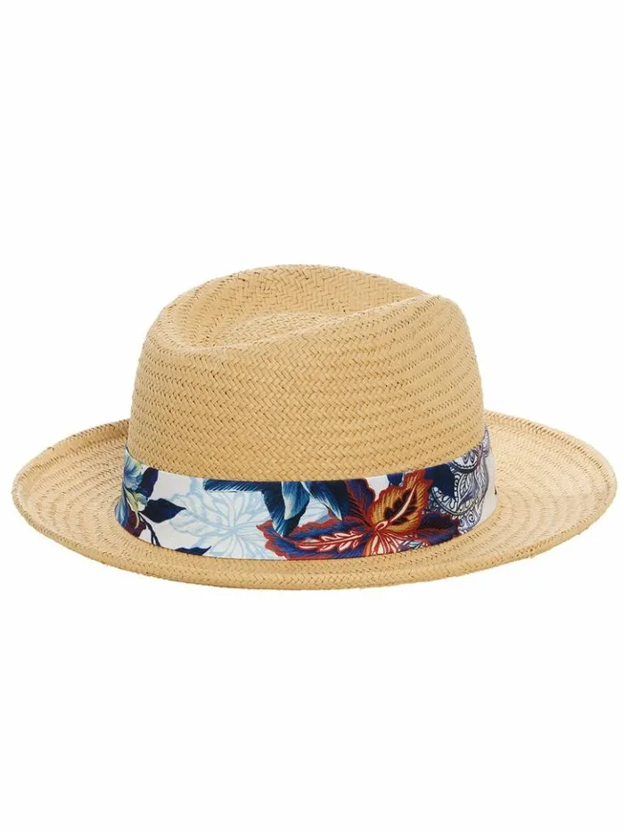 Men Robert Graham Accessories Straw Trilby Natural