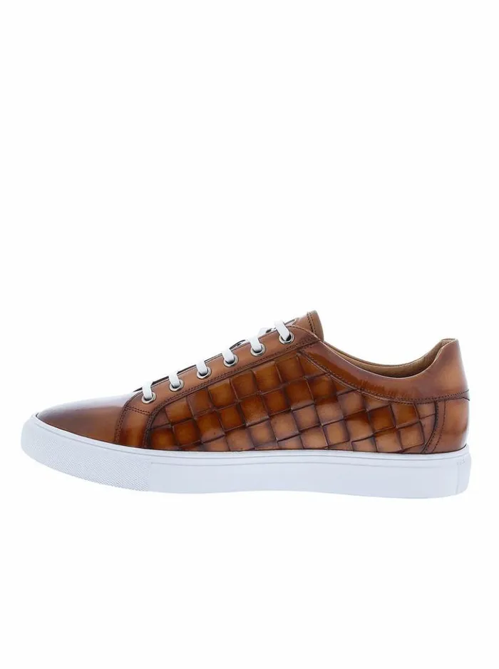 Men Robert Graham Shoes Appaloosa Sneakers Cognac