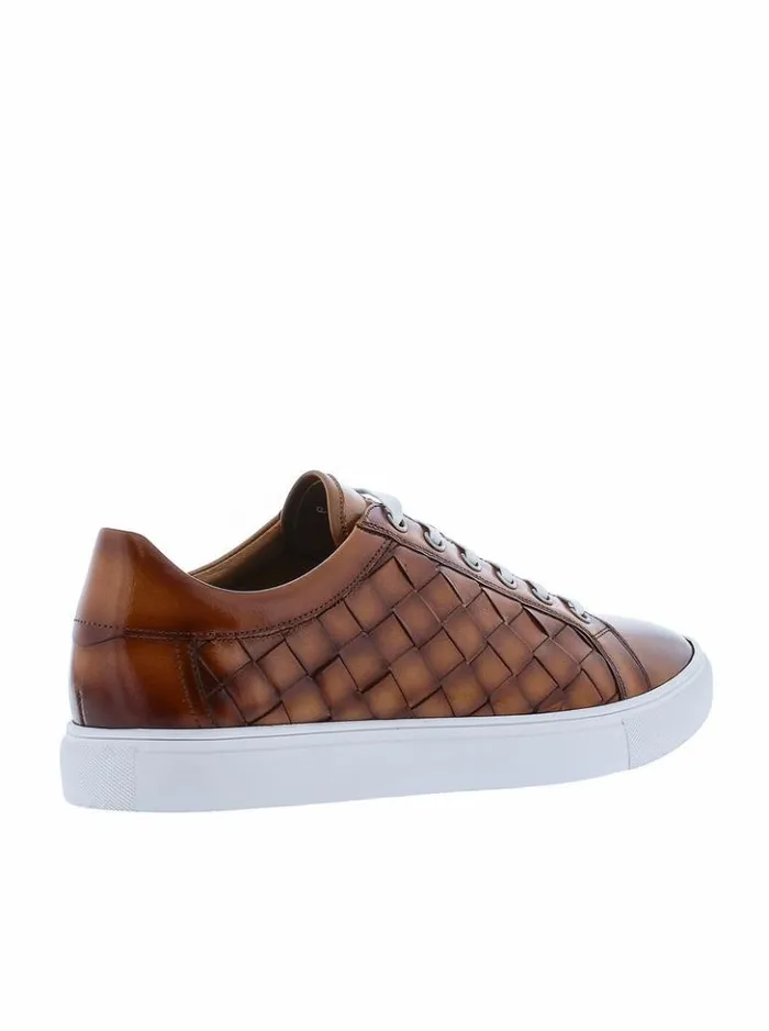 Men Robert Graham Shoes Appaloosa Sneakers Cognac