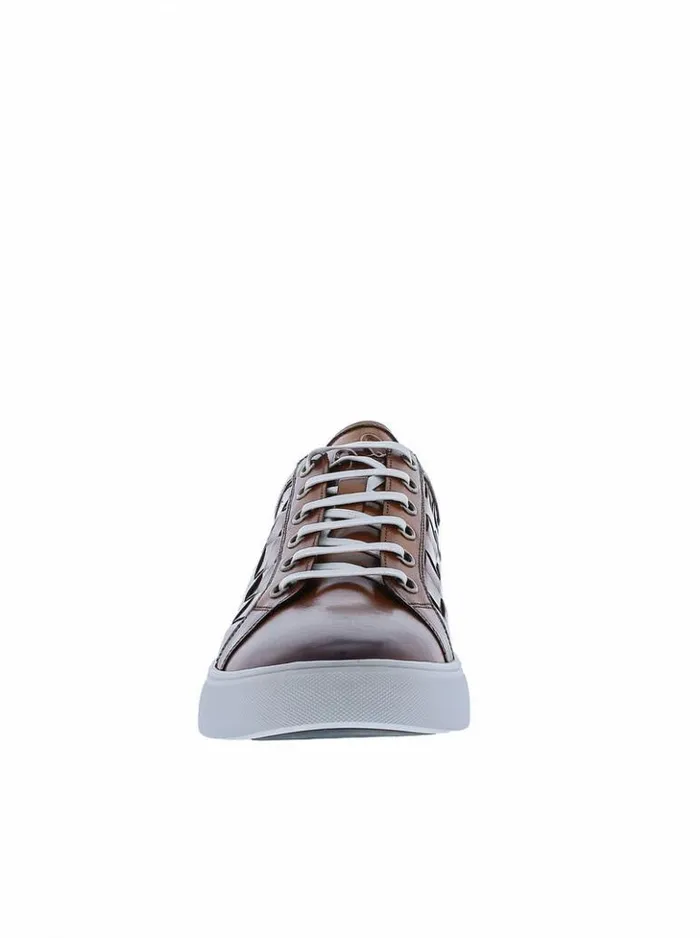 Men Robert Graham Shoes Appaloosa Sneakers Cognac