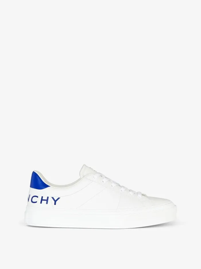 Men Sneakers Givenchy GIVENCHY City Sport Sneakers In Leather Whiteblue