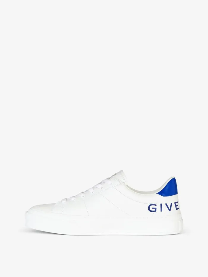 Men Sneakers Givenchy GIVENCHY City Sport Sneakers In Leather Whiteblue