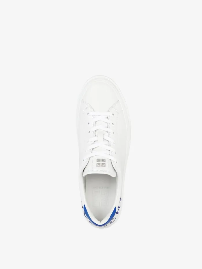 Men Sneakers Givenchy GIVENCHY City Sport Sneakers In Leather Whiteblue