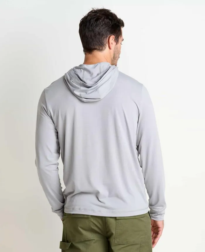 Men Sweaters Jackets and Layers Toad and Co Swifty Hoodie Light Ash